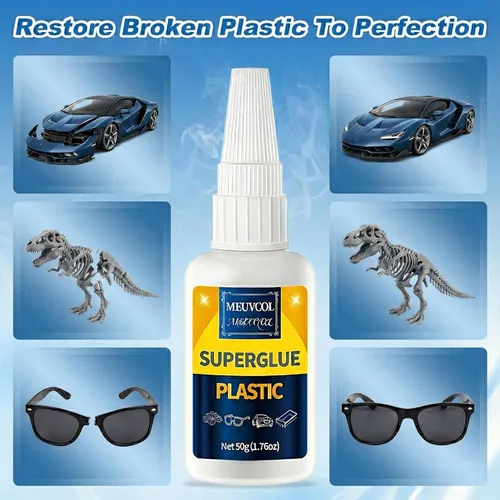 Miniatura 2 de Pegamento de plástico de 3.53 oz para modelo, reparación de impresión 3D, Legos y miniaturas, adhesivo de plástico resistente de ajuste rápido
