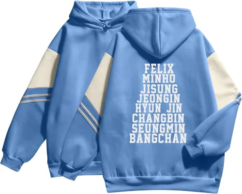 Miniatura 21 de Outofgas Stray Kids - Sudadera con capucha Felix Bangchan Hyunjin Jisung Changbin Minho Seungmin Jeongin Merch para mujer