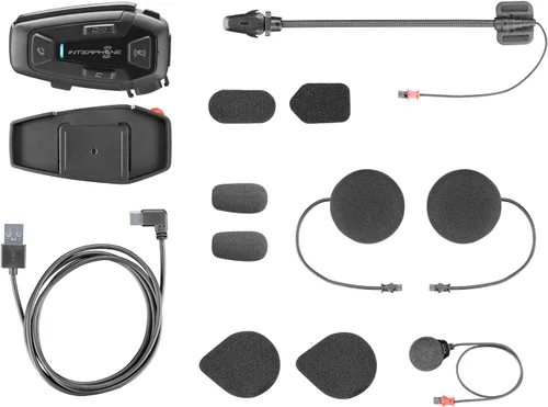 Miniatura 9 de Interphone Cellularline, Intercomunicador para motocicleta con comunicación de malla, modelo U-Com 8R, hasta 24 conductores, distancia 1.0 mi