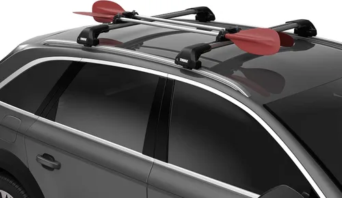 Thule JawGrip - Soporte para remos en la azotea, portador de mástil de windsurf, lleva 2 paletas u remos, compatible con pista en T, acolchado de