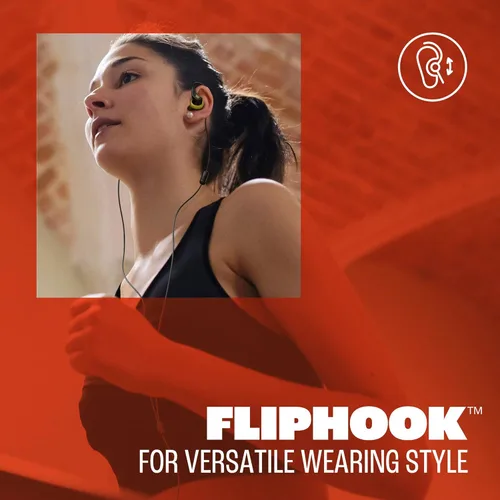 Miniatura 3 de JBL Endurance Run 3 (conector de 0.138 in) - Auriculares deportivos con cable con tecnología FlipHook™ para un estilo de uso versátil, IP65 a prueba
