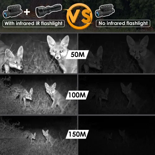 Miniatura 5 de 1503 Linterna infrarroja 940nm IR Iluminador Linterna Luces para Visión Nocturna, Luz de antorcha infrarroja Zoomable Función de memoria de 3 modos