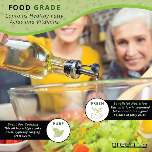 Miniatura 5 de GreenIVe Aceite de aguacate cultivado naturalmente 100% puro y natural sin aditivos, limpio, prensado en frío, sin OMG, vegano: para cocinar, freír