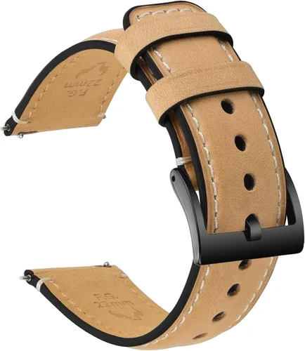Miniatura 14 de Fullmosa Bandas para Reloj, Correa de Reloj de Cuero de Liberación Rápida de 18mm, 19mm, 20mm, 22mm, 24mm - Correa de Reloj de Cuero Cepillado