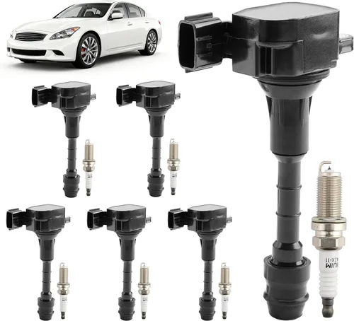 Miniatura 9 de Paquetes de bobina de encendido HQPASFY, Compatibles con Infiniti G35/FX35/M35 2003-2008, Nissan 350Z 2003-2006 3.5L V6, Reemplaza # 22448-AL61C
