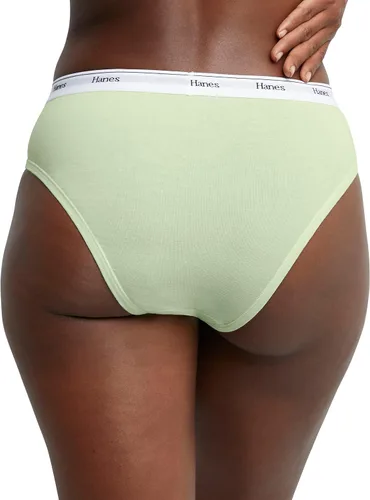 Miniatura 4 de Hanes Women's Originals Hi-Leg Panties, Breathable Stretch Cotton Underwear, Assorted, 6-Pack