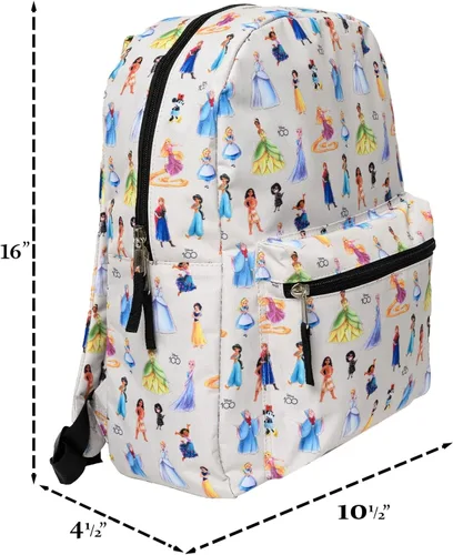 Miniatura 5 de Disney Mochila para portátil de 16 pulgadas, bolsillo de carga D100, princesa Minnie Mouse AOP