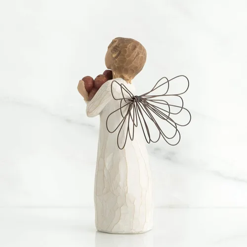 Miniatura 4 de Willow Tree Ángel de la buena salud, una abundancia de salud y felicidad, sosteniendo manzanas como símbolo de esperanza y curación, agradecimiento
