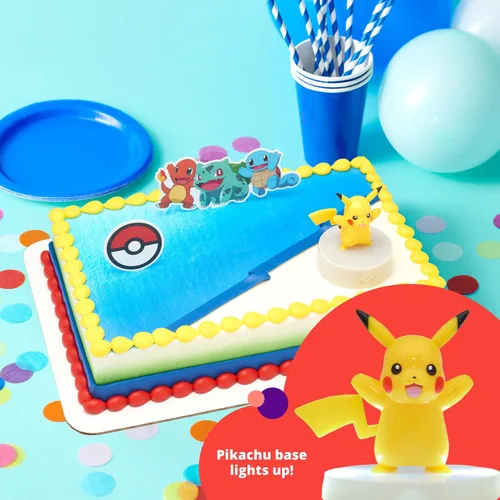 Miniatura 10 de DecoSet® Pokémon Decoración de Pastel de Pikachu con Luz, Juego de Decoración de 3 Piezas, Decoraciones de Cumpleaños Para Pasteles de Todos