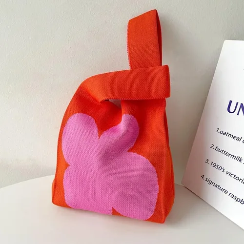 Miniatura 4 de Bolso lindo de punto casual bolso de compras (Heart01, XL)