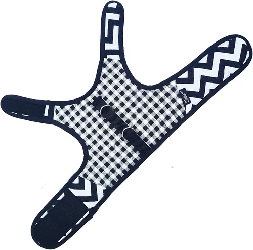 Miniatura 8 de Arnés de gato con correa, ajustable para gatos, chaleco acolchado para gatos, Black Plaid