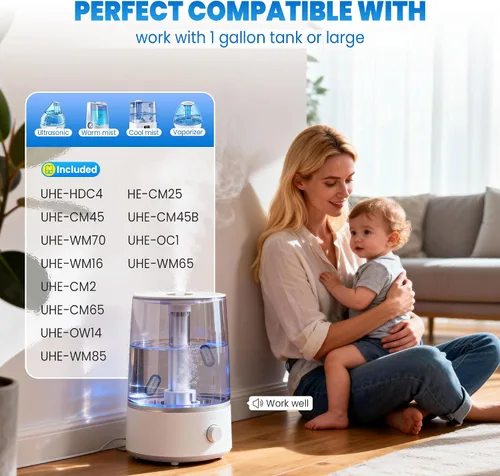Miniatura 6 de Cartucho de desmineralización para humidificadores ultrasónicos, evita la acumulación de agua dura, reduce el polvo blanco, purifica el agua