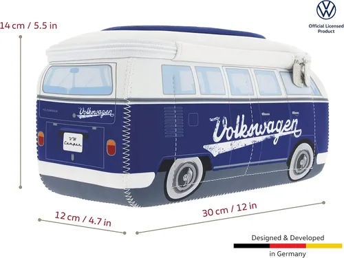 Miniatura 3 de BRISA VW Collection - Volkswagen Bolsa universal de neopreno para maquillaje, cosméticos, artículos de tocador para farmacia de viaje, con diseño