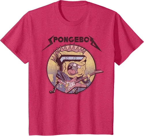 Miniatura 22 de SpongeBob SquarePants Camiseta de manga corta Heavy Metal Rock