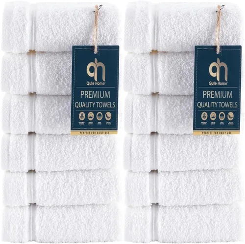 Miniatura 45 de Juego de 4 toallas de baño, 100% algodón turco prémium, toallas turcas de alta calidad para baño, de secado rápido, suaves y absorbentes, incluye 4