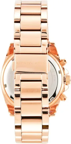 Miniatura 4 de Michael Kors reloj con cronógrafo Blair piedras transparentes en el anillo superior y los pernos tonos rosa y dorado 39 Rose gold