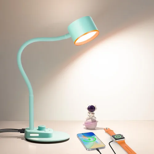 Miniatura 8 de LiFMIRA Lámpara de Escritorio, Lámpara de Escritorio LED con Puertos de Carga USB C + A, Lámpara de Lectura de Cuidado Visual Completamente