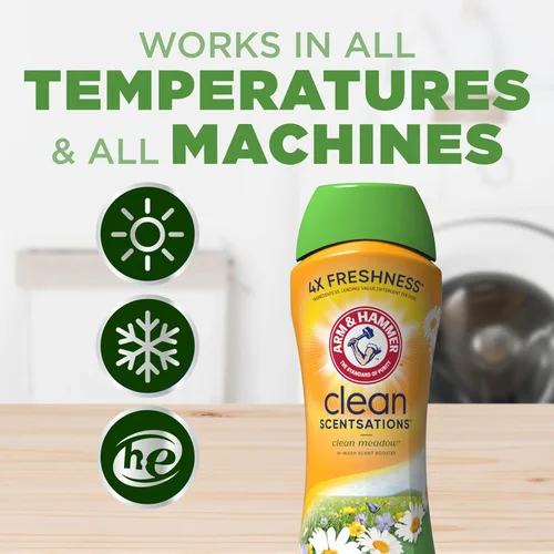 Miniatura 4 de Arm & Hammer Scentsationse limpio en lavado olor booster - prado limpio, 24 oz
