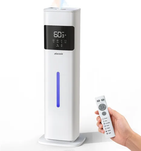 Miniatura 9 de Humidificadores de niebla cálida y fría para dormitorio, 500 pies cuadrados, humidificador de llenado superior de 2.1 galones/8L, habitación grande
