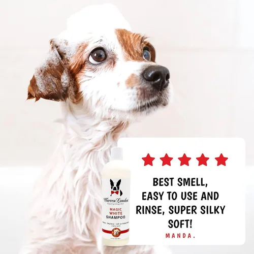 Miniatura 8 de Warren London Magic White Dog Shampoo Champú blanqueador para perros blancos y abrigos más ligeros para perros Suministros de aseo seguros