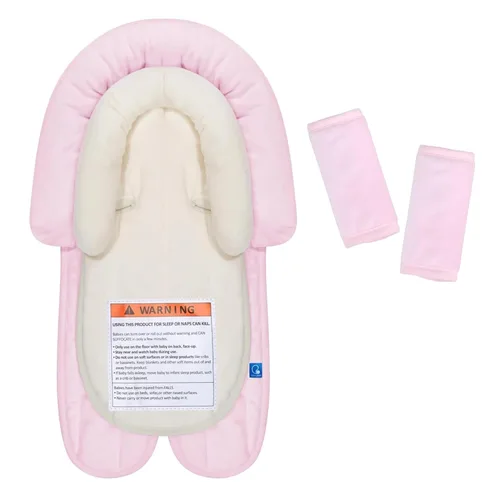 COOLBEBE Juego de soporte y fundas de correa para bebé recién nacido, almohadillas extra suaves para asiento de automóvil, perfecto para asientos de