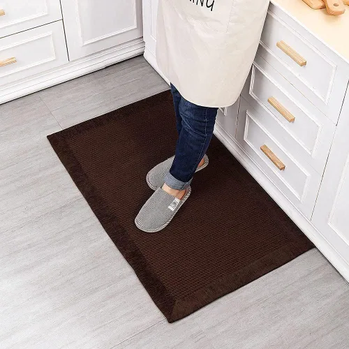 Miniatura 5 de Pequeñas alfombras y tapetes de cocina antideslizantes lavables alfombra de cocina absorbente estilo granja para el piso de cocina delante