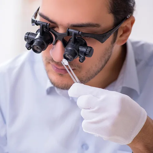 Miniatura 4 de Lupa manos libres para la cabeza, lupa con lupa para joyeros de luz, lupa para ojos con 2 luces LED, 8 lentes reemplazables para reparación