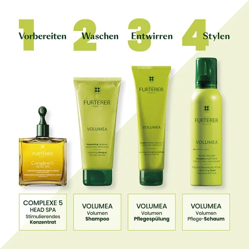 Miniatura 7 de René Furterer VOLUMEA Champú voluminizador - Para cabello fino y flojo - Espesante y voluminizador - Libre de SLS