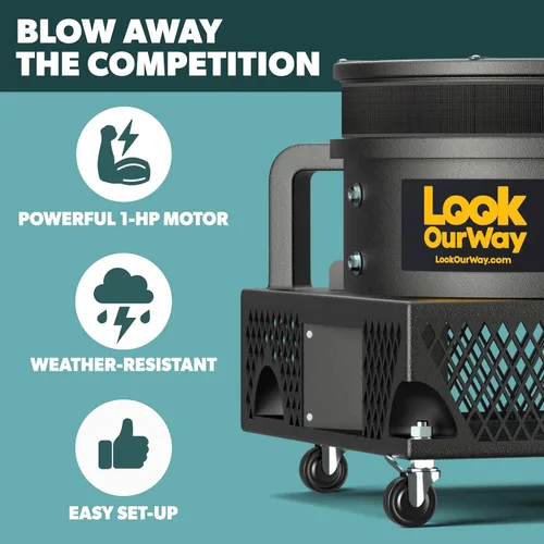 Miniatura 2 de LookOurWay Air Dancers - Soplador inflable de tubo para hombre, soplador de 1 HP resistente a la intemperie para agitar, tipo tubo inflable, se