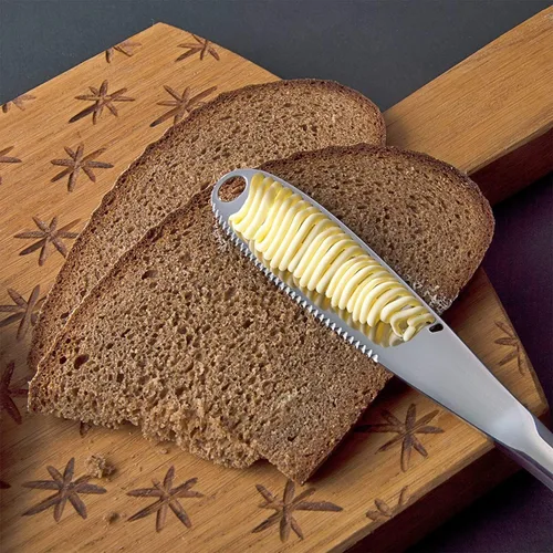 Miniatura 3 de Esparcidor de mantequilla, cuchillo de mantequilla de acero inoxidable - Cuchillo de cocina 3 en 1