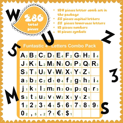 Miniatura 2 de Tenare Juego de 134 letras de 5 pulgadas, letras del alfabeto de graduación, números del alfabeto, recortes de letras para regalos de estudiantes