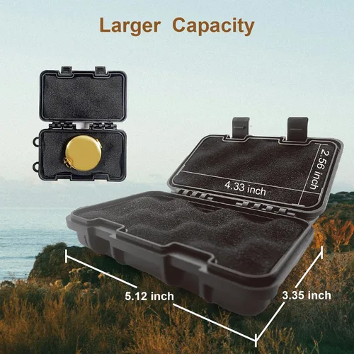 Miniatura 5 de Llavero magnético, imanes fuertes, color negro Hide-A-Key Box Under Car, Dual Extra-Strong Magnets, Large Capacity Multifunctional Design for Home