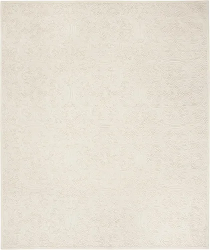 Miniatura 30 de SAFAVIEH Trace Collection - Alfombra decorativa de 2 x 3 pies, color marfil, lana hecha a mano, ideal para zonas de alto tráfico en entrada, sala