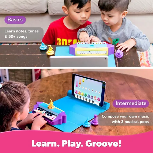 Miniatura 3 de Plugo Tunes de PlayShifu (Kit+App): Kit de inicio de piano interactivo para edades 4-10 Juguetes musicales educativos para la primera infancia