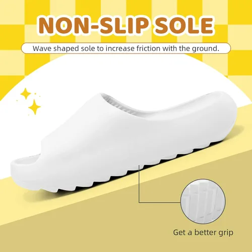Miniatura 44 de Sandalias acolchadas para mujeres, hombres y niños, cómodas, antideslizantes, suaves, impermeables, para baño, ducha, sandalias acolchadas de suela