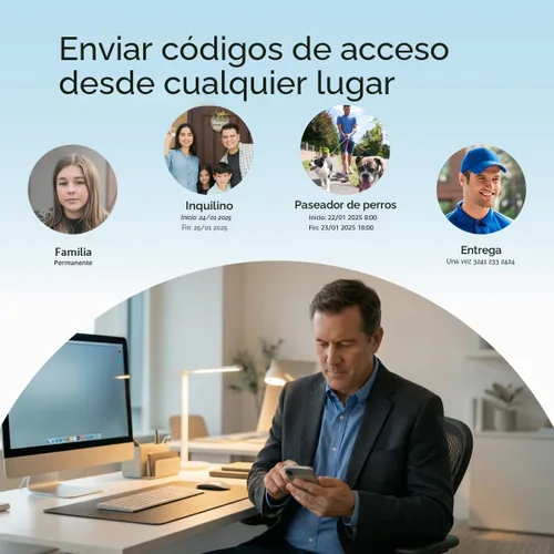 Miniatura 4 de ULTRALOQ Bolt - Cerraduras inteligentes WiFi para puerta delantera con sensor de puerta, funciona con Apple Home, Alexa, Google