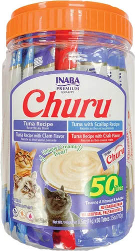 Miniatura 22 de INABA Churu - Bocadillos para gatos, puré cremoso para gatos, sin cereales, que se puede lamer y exprimir, suplemento con vitamina E y taurina, 0.5