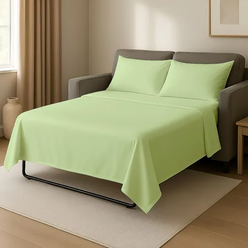 Miniatura 12 de Cottingon Sábanas individuales de 4 piezas para sofá cama individual, sábanas de sofá 100% microfibra cepillada, se adapta fácilmente a colchones