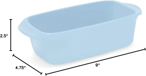 Miniatura 9 de Chantal Classic - Molde para pan de cerámica de 1.5 cuartos de galón, 9 x 4.75 x 2.75 pulgadas, Glacier Bluie