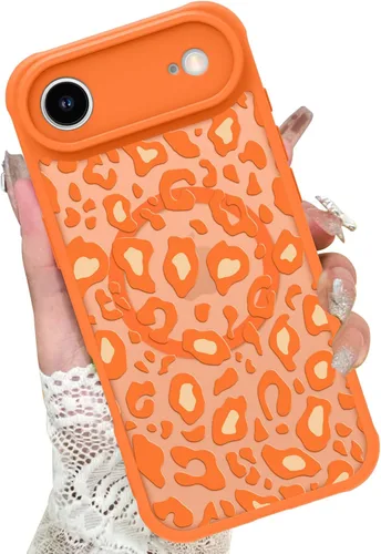 Miniatura 78 de KANGHAR - Funda para iPhone 11 [Compatible con Magsafe] Patrón estampado de leopardo Lindo guepardo Funda protectora magnética para niñas, mujeres