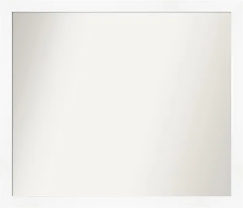 Miniatura 454 de Amanti Art Espejo de baño blanco para sobre el fregadero, 24 x 24 pulgadas, hecho a medida, espejo de tocador cuadrado blanco estrecho, marco