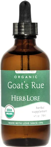 Herb Lore Organic Goats Rue Tintura - Suplemento de lactancia para lactancia materna - Apoyo natural de producción de leche materna para aumentar el