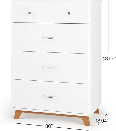 Miniatura 8 de Child Craft SOHO - Juego de cuna de 3 cajones, cofre, 3 piezas, incluye cuna convertible 4 en 1, cómoda, pecho (blanco natural)