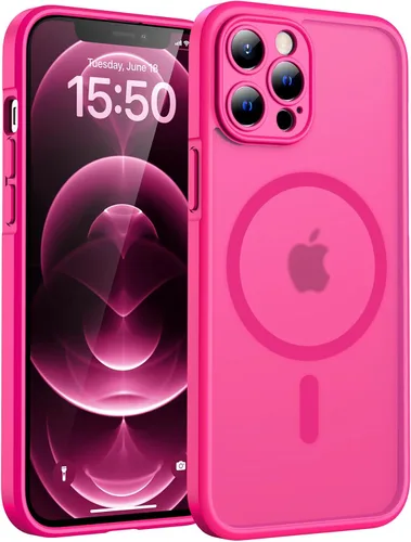 Miniatura 160 de TOCOL Funda magnética 3 en 1 para iPhone 14 Pro, mejorada [protección completa de cámara] con 2 protectores de pantalla, funda de grado militar Azul