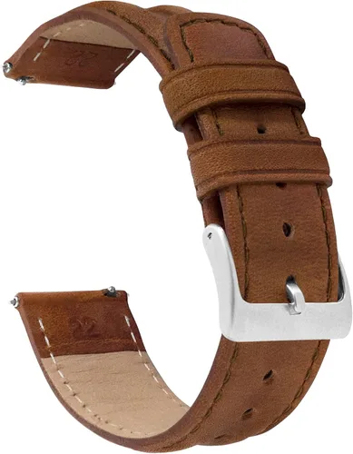 Miniatura 56 de Barton Racing & Rally Horween - Correas de cuero con barras de resorte de liberación rápida integradas, longitud estándar para muñecas de 5 a 8