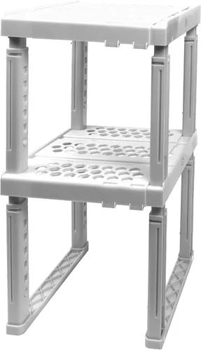 Miniatura 10 de Estante Organizador de Taquilla, Ancho y Altura Ajustable, Ideal para Taquillas de Escuela, Oficina y Gimnasio (Paquete de 2, Magenta)