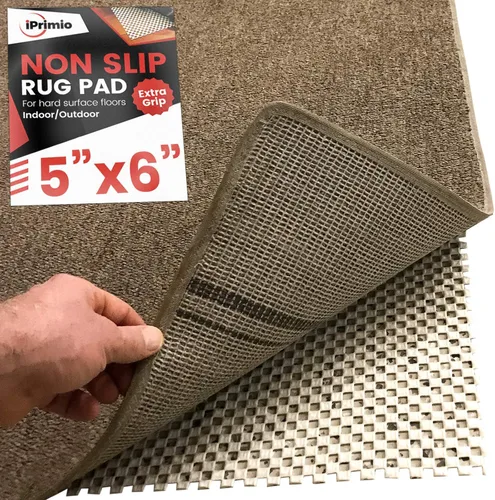 iPrimio Almohadilla antideslizante de agarre de esquina de 5 x 6 pies para baño, interior, cocina y área al aire libre, agarre adicional para suelos