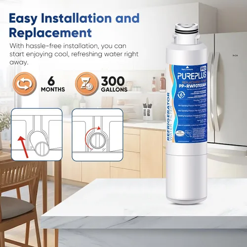 Miniatura 8 de PUREPLUS DA29-00020B - Repuesto certificado NSF/ANSI 53 y 42 para refrigerador Samsung RF28HFEDTSR, RF263BEAESG, RF263BEAESR AA, HAF-CIN/EXP