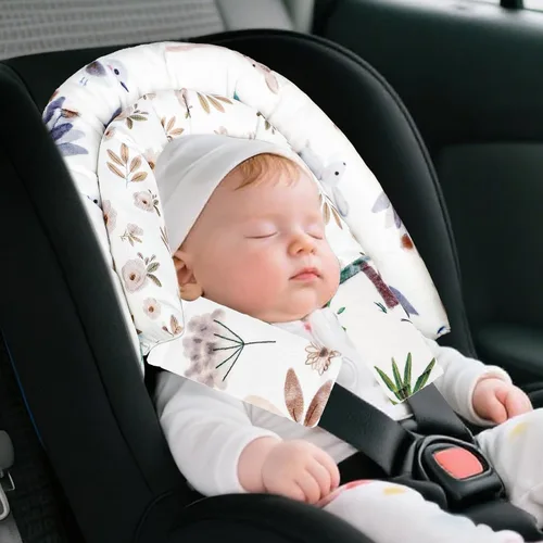 Miniatura 2 de Inserto de asiento de automóvil infantil 2 en 1, inserto mejorado para asiento de automóvil recién nacido, transpirable y suave, soporte