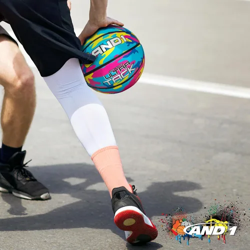 Miniatura 4 de Balón de baloncesto AND1 Ultra Grip Advanced Premium de goma (desinflado con bomba incluida): Balón de baloncesto oficial de tamaño reglamentario 7